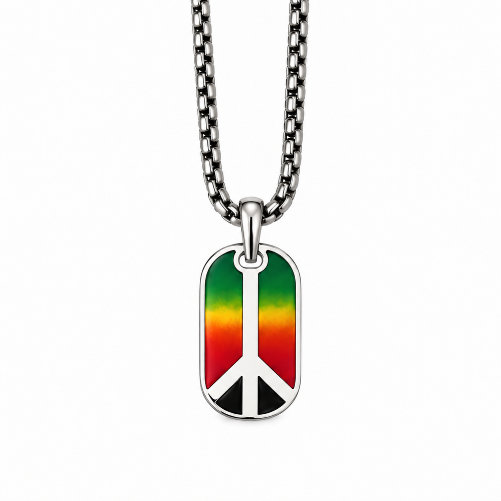 *Limited Edition* Epoxy Peace Sign Necklace
