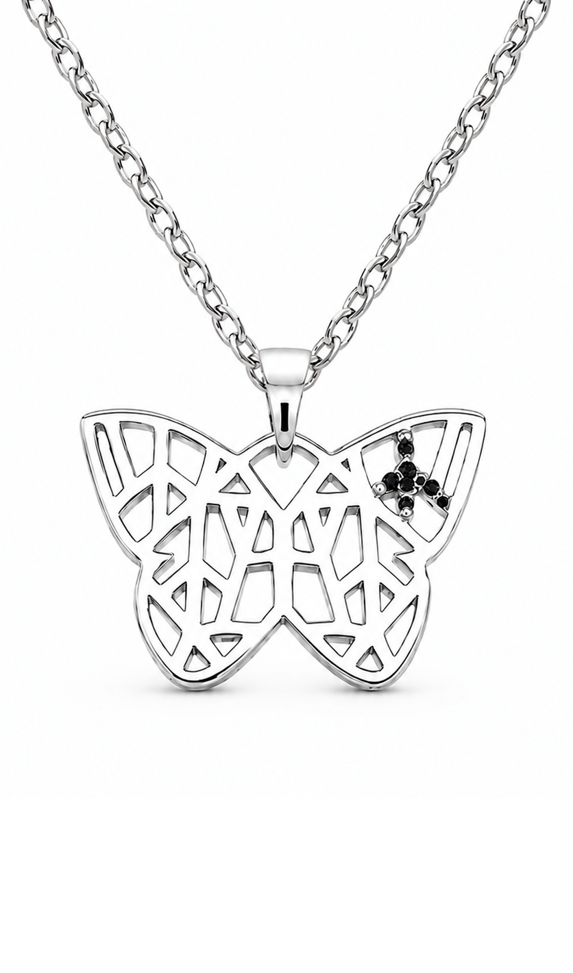 MOSAIC 30MM BUTTERFLY NECKLACE